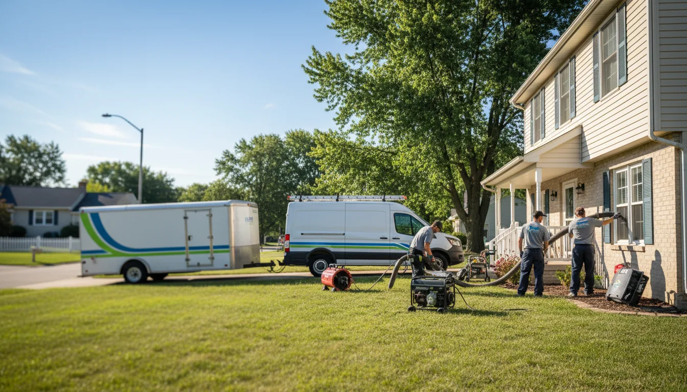 Flooded Basement Restoration And Cleanup With Repair in Winthrop, IA near me
